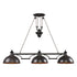Elk Farmhouse ISLAND LIGHT in Oiled Bronze Finish Model: 65151-3