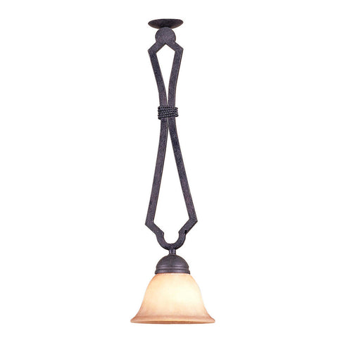 Elk Ferro 1 Light MINI PENDANT in Round Forged Iron Finish Model: 3096/1