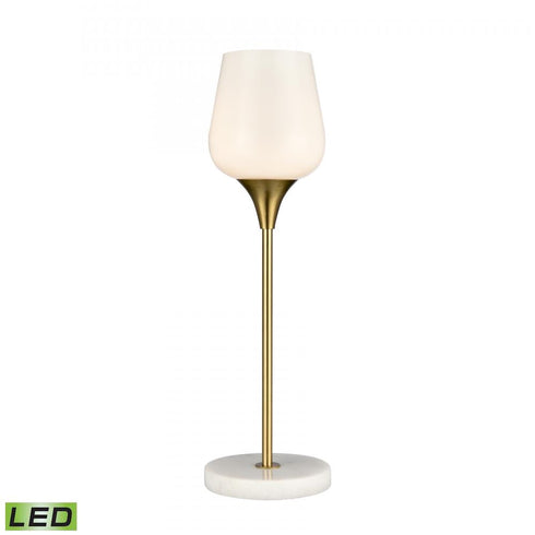 Elk Finch Lane 20 Inch High 1 Light Table Lamp in Satin Gold Includes LED Bulb Model: H0019-9510-LED