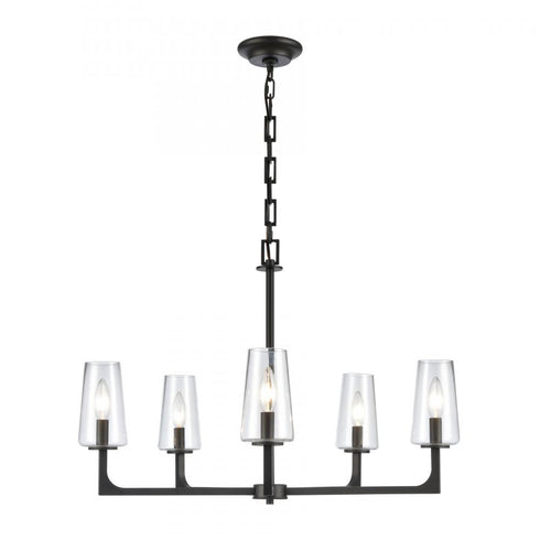 Elk Fitzroy 28'' Wide 5 Light Chandelier Matte Model: 89965/5