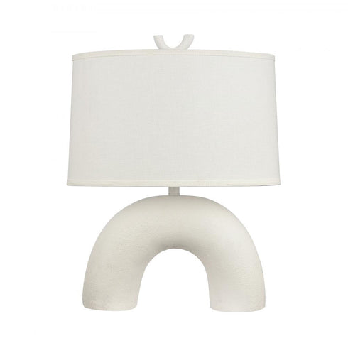 Elk Flection 25 Inch High 1 Light Table Lamp in Dry White Finish Model: H0019-9532