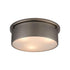 Elk Flushmounts 3 Light FLUSH MOUNT in Black Nickel Finish Model: 12111/3