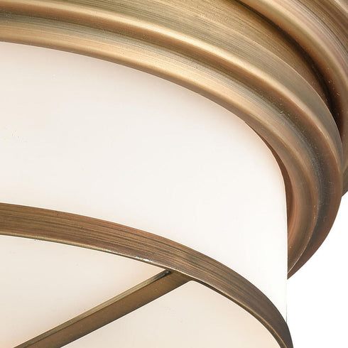 Elk Flushmounts FLUSH MOUNT in Classic Brass Finish Model: 15055/2