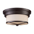 Elk Flushmounts FLUSH MOUNT in Oiled Bronze Finish Model: 15025/2