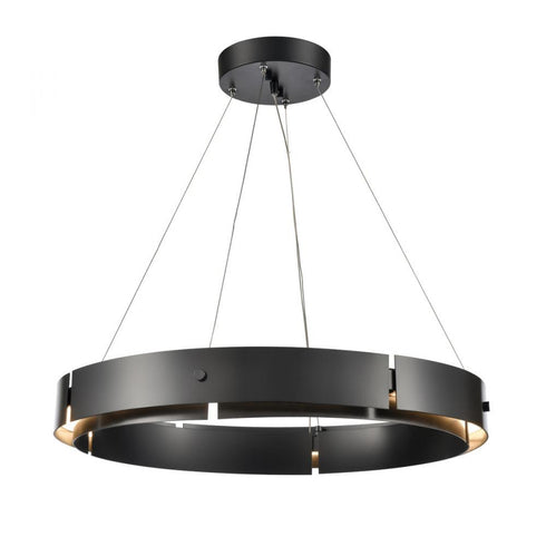 Elk Fogelberg 26 Inch Wide LED Pendant in Matte Black Model: 81664/LED