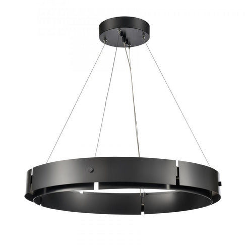 Elk Fogelberg 26 Inch Wide LED Pendant in Matte Black Model: 81664/LED