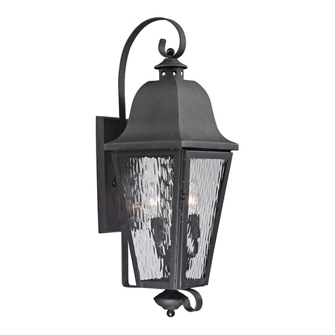 Elk Forged Brookridge SCONCE in Charcoal Finish Model: 47102/3