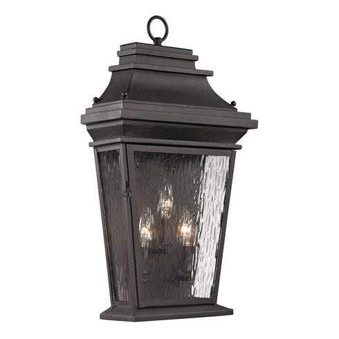 Elk Forged Provincial SCONCE in Charcoal Finish Model: 47053/3