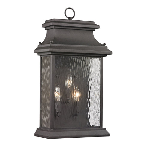 Elk Forged Provincial SCONCE in Charcoal Finish Model: 47054/3