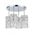 Elk Formade Crystal Forma de Crystal 13.75 Inch Wide 4 Light Semi Flush Mount in Polished Chrome Model: 82197/4