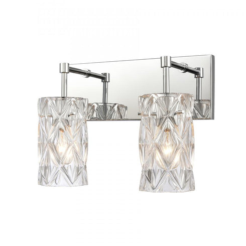 Elk Formade Crystal Forma de Crystal 14 Inch Wide 2 Light Vanity Light in Polished Chrome Model: 82191/2