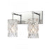 Elk Formade Crystal Forma de Crystal 14 Inch Wide 2 Light Vanity Light in Polished Chrome Model: 82191/2