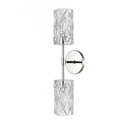 Elk Formade Crystal Forma de Crystal 21 Inch High 2 Light Sconce in Polished Chrome Model: 82195/2
