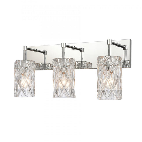 Elk Formade Crystal Forma de Crystal 23 Inch Wide 3 Light Vanity Light in Polished Chrome Model: 82192/3