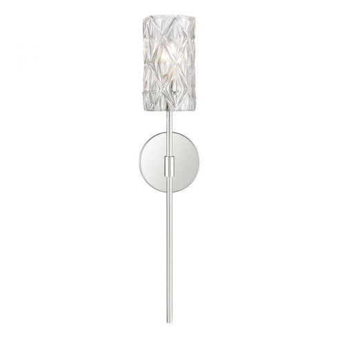 Elk Formade Crystal Forma de Crystal 24 Inch High 1 Light Sconce in Polished Chrome Model: 82194/1