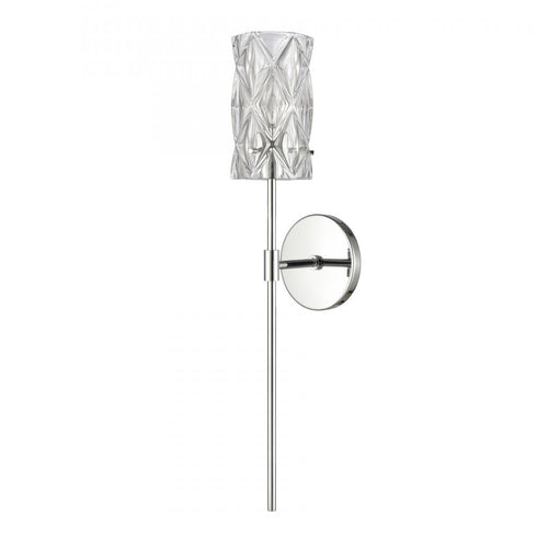 Elk Formade Crystal Forma de Crystal 24 Inch High 1 Light Sconce in Polished Chrome Model: 82194/1
