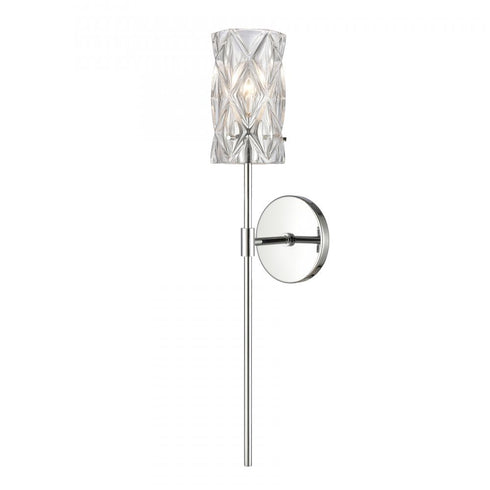 Elk Formade Crystal Forma de Crystal 24 Inch High 1 Light Sconce in Polished Chrome Model: 82194/1