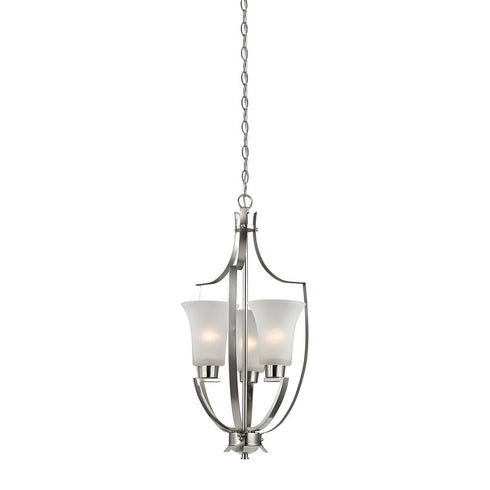 Elk Foyer 3 Light PENDANT in Brushed Nickel Finish Model: 7703FY/20