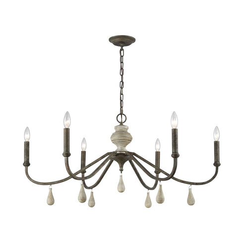 Elk French Connection CHANDELIER in Malted Rust Finish Model: D3871