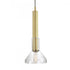 Elk_discontinued Funnel 7.63 Inch Wide 1 Light Pendant in Satin Brass Model: 5386-SB-CL