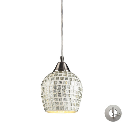 Elk Fusion MINI PENDANT in Satin Nickel Finish Model: 528-1SLV-LA