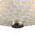 Elk Fusion SEMI FLUSH MOUNT in Satin Nickel Finish Model: 10139/2WHT