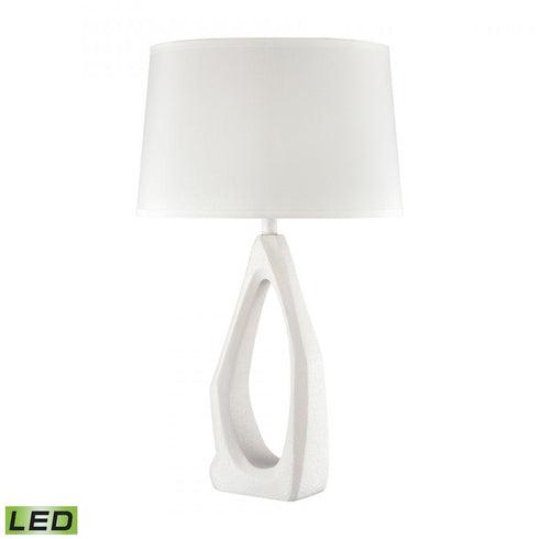 Elk Galeria 31 Inch High 1 Light Table Lamp in Matte White Includes LED Bulb Model: H0019-8001-LED