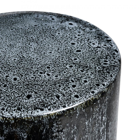 Elk Gallemore Stool Gray in Black Glazed Finish Model: S0017-9732