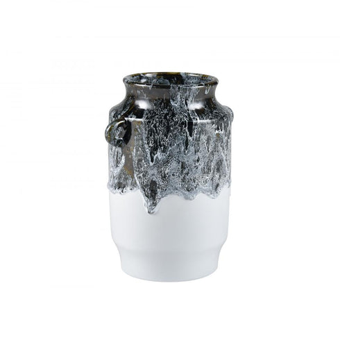 Elk Gallemore Vase in Black and White Glazed (2 pack) (2 pack) Model: S0017-9733