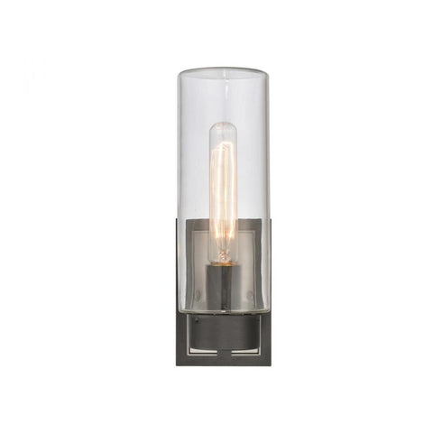 Elk Garity 13.5 Inch High 1 Light Outdoor Sconce in Textured Black Model: 69670/1