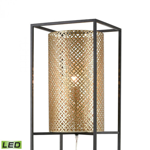 Elk Gavia 60 Inch High 1 Light Floor Lamp in Antique Gold Includes LED Bulb Model: S019-7276-LED