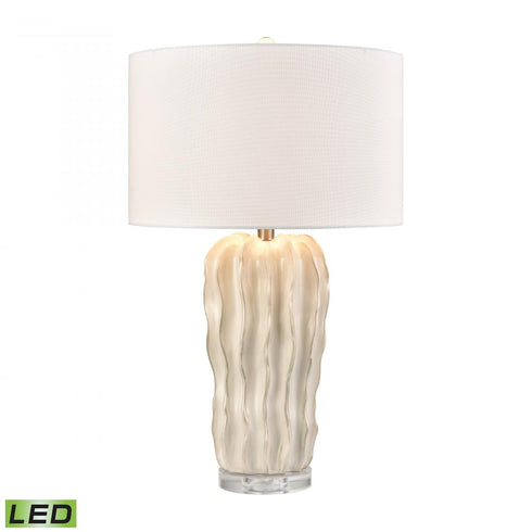 Elk Genesee 27.5 Inch High 1 Light Table Lamp in White Glazed Model: S0019-11140
