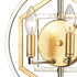 Elk Geosphere 2 Light SCONCE in Polished Nickel Parisian Gold Leaf Parisian Gold Leaf Finish Model: 12260/2