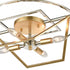 Elk Geosphere SEMI FLUSH MOUNT in Polished Nickel Finish Model: 12261/4