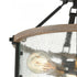 Elk Geringer SEMI FLUSH MOUNT in Charcoal Finish Model: 47286/3
