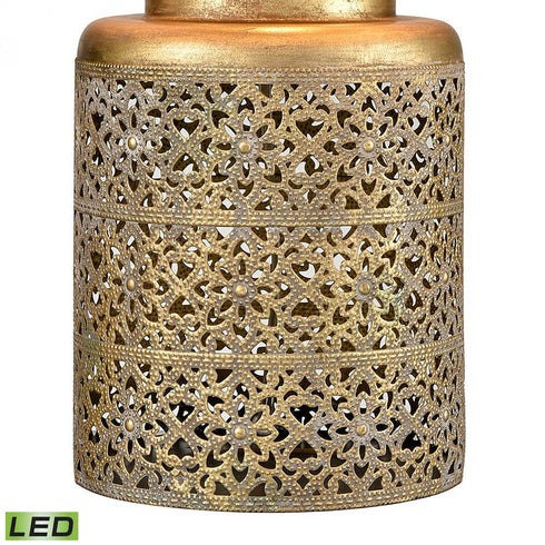 Elk Giralda 18 Inch High 1 Light Table Lamp in Antique Gold Includes LED Bulb Model: S019-7263-LED