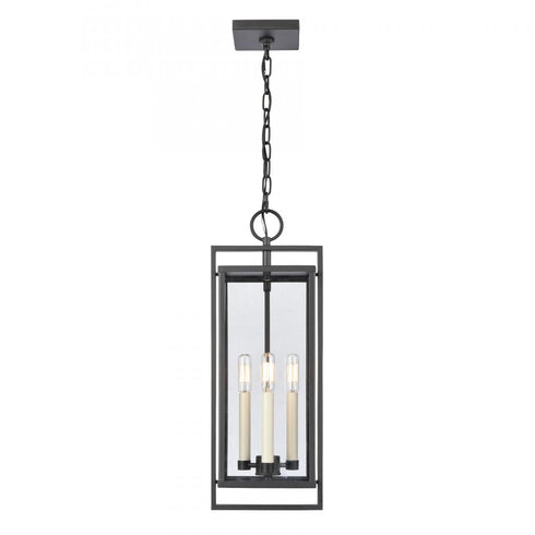 Elk Gladwyn 22.75 Inch High 3 Light Outdoor Hanging Light Matte Black Model: 90004/3