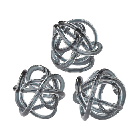 Elk Glass Knot ORNAMENTAL ACCESSORY in Gray Finish Model: 154-019/S3