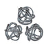 Elk Glass Knot ORNAMENTAL ACCESSORY in Gray Finish Model: 154-019/S3