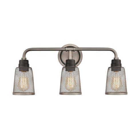 Elk Glencoe VANITY LIGHT in Weathered Zinc Finish Model: 15653/3