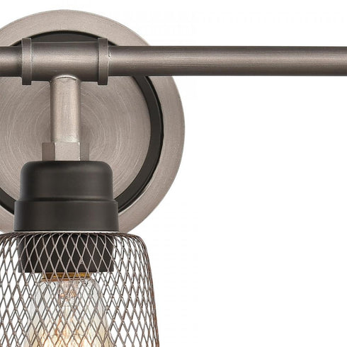 Elk Glencoe VANITY LIGHT in Weathered Zinc Finish Model: 15653/3