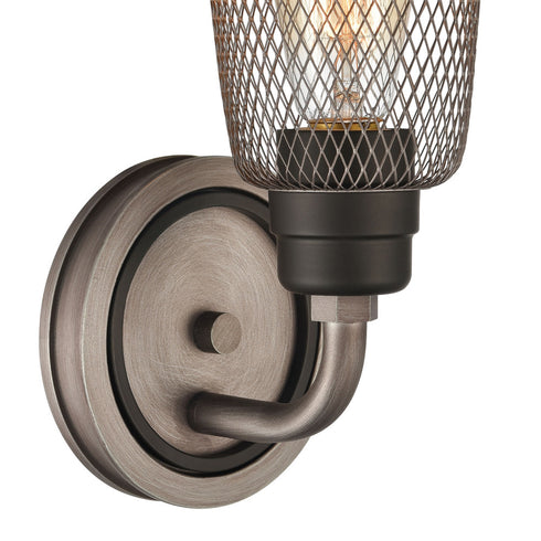 Elk Glencoe VANITY LIGHT in Weathered Zinc Oil Rubbed Bronze Oil Rubbed Bronze Finish Model: 15651/1