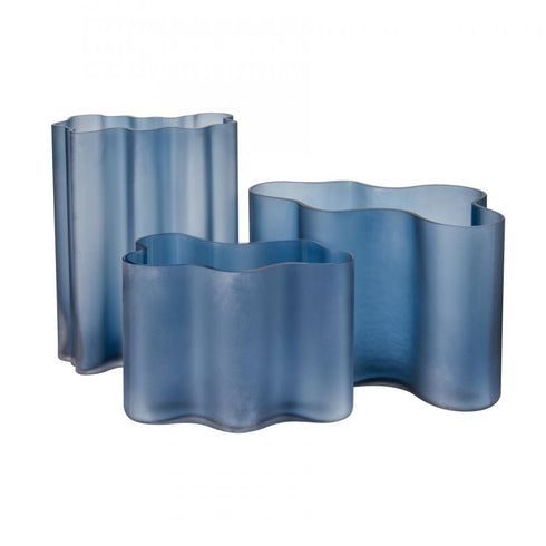 Elk Glennon Vase Medium (2 pack) (2 pack) in Navy Finish Model: S0014-10117