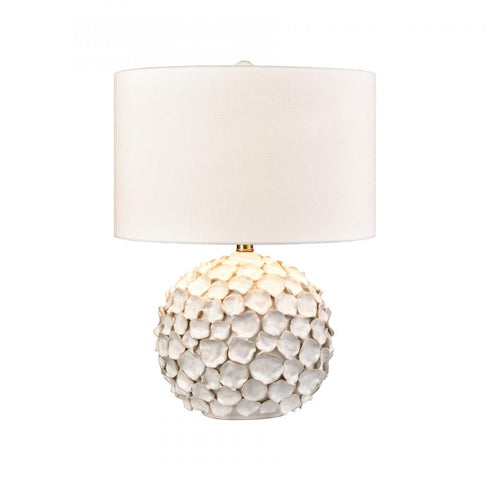 Elk Gloria 23 Inch High 1 Light Table Lamp White Glaze in White Glazed Finish Model: H0019-11083