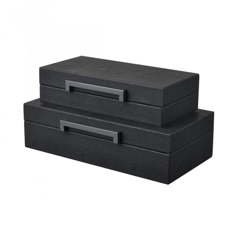 Elk Grackle Box Set of 2 in Black Model: S0057-11216/S2