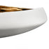 Elk Greer Bowl Low White and Gold Glazed (2 pack) (2 pack) in Matte White Finish Model: H0017-9746