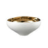 Elk Greer Bowl Tall White and Gold Glazed (2 pack) (2 pack) in Matte White Finish Model: H0017-9755