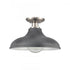 Elk Grenville 13 Inch Wide 1 Light Semi Flush Mount Brushed Nickel Model: 89254/1