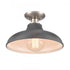 Elk Grenville 13 Inch Wide 1 Light Semi Flush Mount Brushed Nickel Model: 89254/1