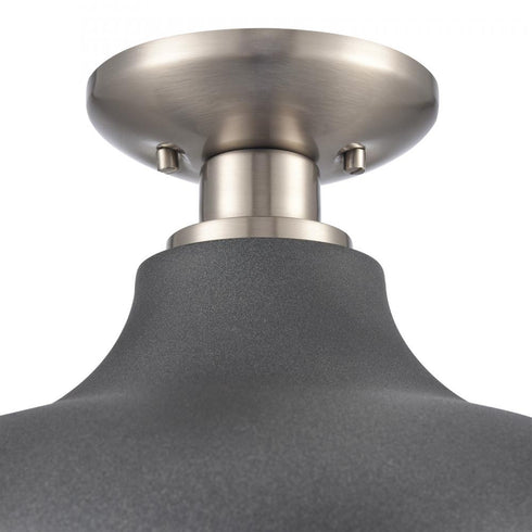 Elk Grenville 13 Inch Wide 1 Light Semi Flush Mount Brushed Nickel Model: 89254/1